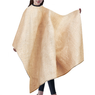 Personality  Background Of Burlap Hessian Sacking  Hair Cutting Cape