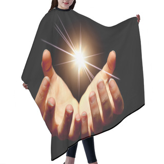 Personality  Holding A Star Hair Cutting Cape