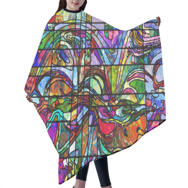 Personality  Synergies Of Leaded Glass Hair Cutting Cape