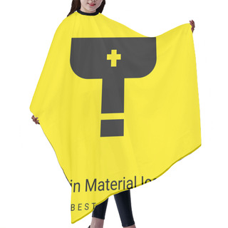 Personality  Baptism Minimal Bright Yellow Material Icon Hair Cutting Cape