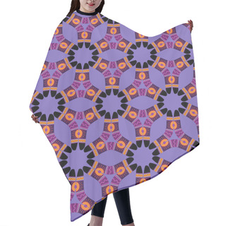 Personality  Boomerang Seamless Pattern On Violet Background Hair Cutting Cape