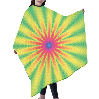 Personality  Abstract Psychedelic Background. Hair Cutting Cape
