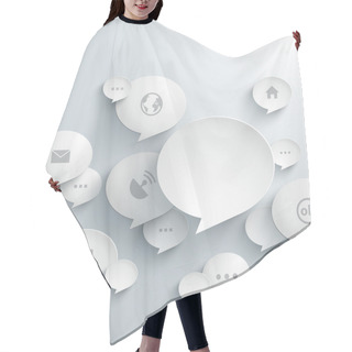 Personality  Abstract 3D Bubble Speech Hair Cutting Cape