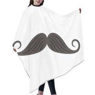Personality  Mustache Chef Isolated Icon Hair Cutting Cape