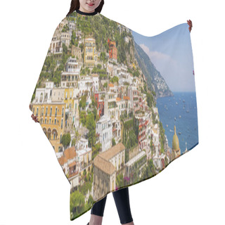 Personality  Italy. View Of The Town And The Seaside On Sunny Summer Day Hair Cutting Cape