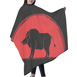 Personality  Boar Wild Hog Standing  Hair Cutting Cape
