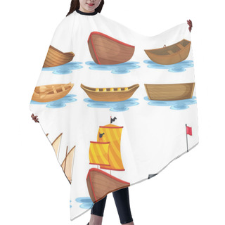 Personality  Boat Set Hair Cutting Cape