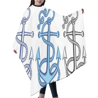 Personality  Anchor Hair Cutting Cape
