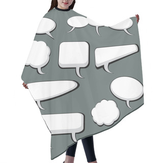 Personality  9 Speech And Thought Bubbles Hair Cutting Cape