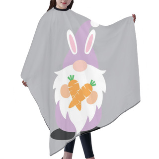 Personality  Easter Gnome With Carrot 3, Spring, Easter, Tulips Flower, Happy Easter Vector Illustration File Hair Cutting Cape