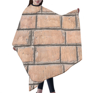 Personality  Close-up View Of Brown Aged Brick Wall Background Hair Cutting Cape
