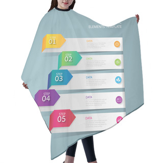 Personality  Infographic Design Template And Marketing Icons, Business Concep Hair Cutting Cape