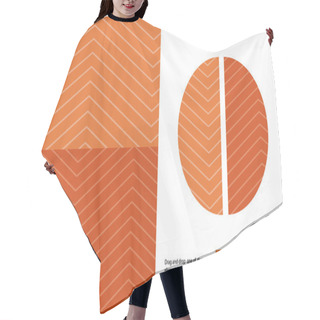 Personality  Food Patterns, Salmon Hair Cutting Cape