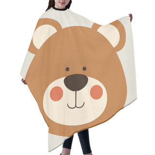 Personality  Bear Design Hair Cutting Cape