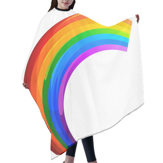 Personality  A Very Beautiful Rainbow Hair Cutting Cape