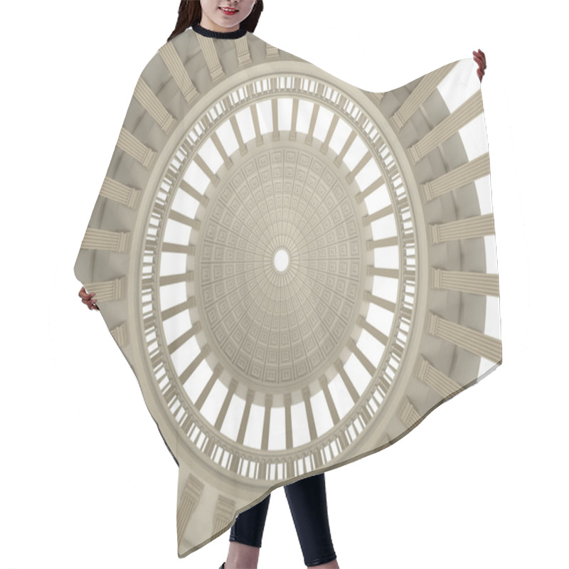 Personality  Temple On A White Background Hair Cutting Cape