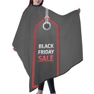 Personality  Black Friday Sales Tag. EPS 10 Vector Hair Cutting Cape
