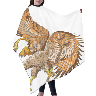 Personality  Flying Griffin, Griffon, Or Gryphon. A Mythical Beast Having The Body Of A Lion And The Wings And Head Of An Eagle. Vector Illustration Hair Cutting Cape