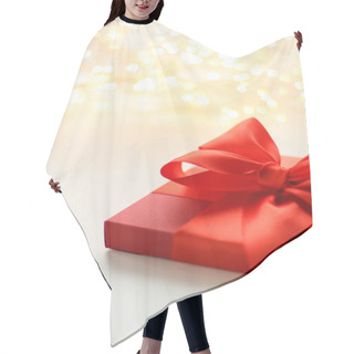 Personality  Luxury Holiday Gift Box And Shiny Glitter Hair Cutting Cape