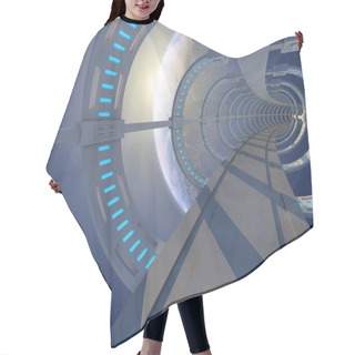 Personality  Abstract Space Tunnel Hair Cutting Cape