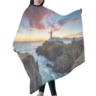 Personality  Sunrise Over The Lighthouse At Fanad Head In County Donegal In Ireland Hair Cutting Cape