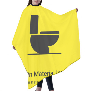 Personality  Bathroom Minimal Bright Yellow Material Icon Hair Cutting Cape