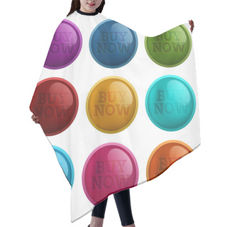 Personality  Set Of Colored Buttons - Buy Now Hair Cutting Cape