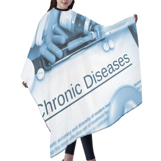Personality  Chronic Diseases. Medical Concept. Hair Cutting Cape