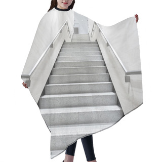 Personality  Stairs In Building Corridor Hair Cutting Cape