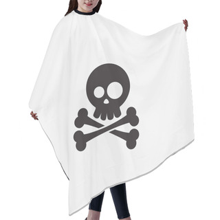 Personality  Pirate Skull And Crossbones Hair Cutting Cape