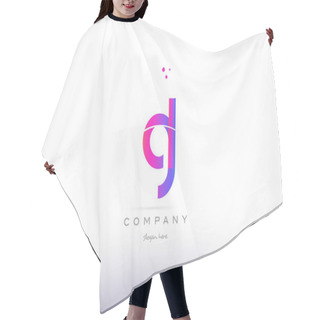 Personality  Gl G L  Pink Modern Creative Alphabet Letter Logo Icon Template Hair Cutting Cape