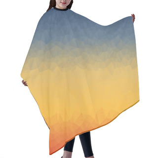 Personality  Abstract Colorful Polygonal Background Hair Cutting Cape