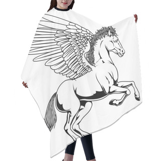 Personality  Pegasus Illustration Hair Cutting Cape