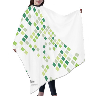Personality  Green Checked Background Hair Cutting Cape