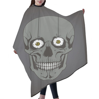 Personality  Funny Skull Hair Cutting Cape
