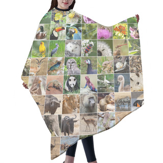 Personality  Wildlife Collage Hair Cutting Cape