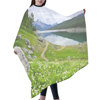 Personality  Mountain Lake In Jasper National Park, Canada Hair Cutting Cape