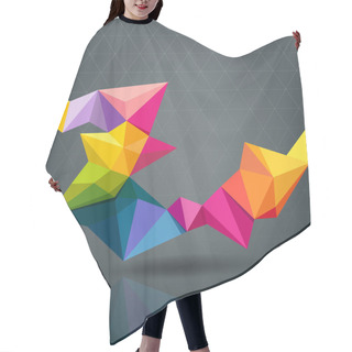 Personality  Abstract Geometric Colorful Modern Design Hair Cutting Cape