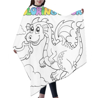 Personality  Coloring Book Dragon Theme Image 3 Hair Cutting Cape