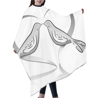 Personality  Dove Couple Icon Hair Cutting Cape