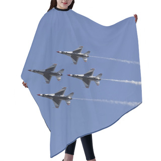 Personality  USAF Thunderbirds Performing Aerial Stunts Hair Cutting Cape