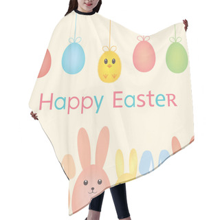 Personality  Easter Bunnies, Chicken And Easter Eggs Hair Cutting Cape