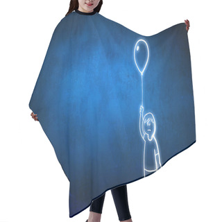 Personality  Funny Sketched Robot Hair Cutting Cape