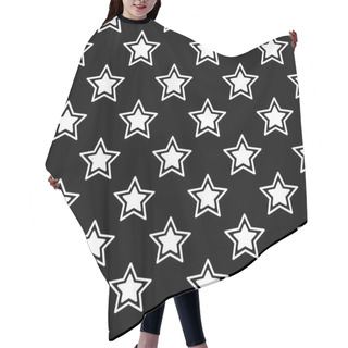 Personality  Seamless Pattern Of Stars. Geometric Background. Vector Illustration. Good Quality. Good Design. Hair Cutting Cape