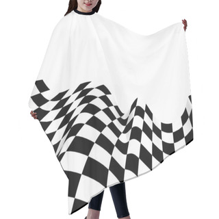 Personality  Racing Flags. Background Checkered Flag Formula One Hair Cutting Cape