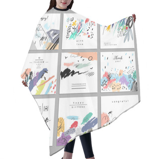 Personality  Artistic Creative Universal Cards. Hair Cutting Cape