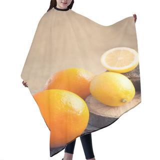 Personality  Fruit Agrumes Hair Cutting Cape