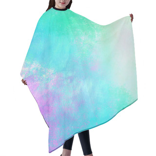 Personality  Green Colorful Abstract Pastel Background Hair Cutting Cape