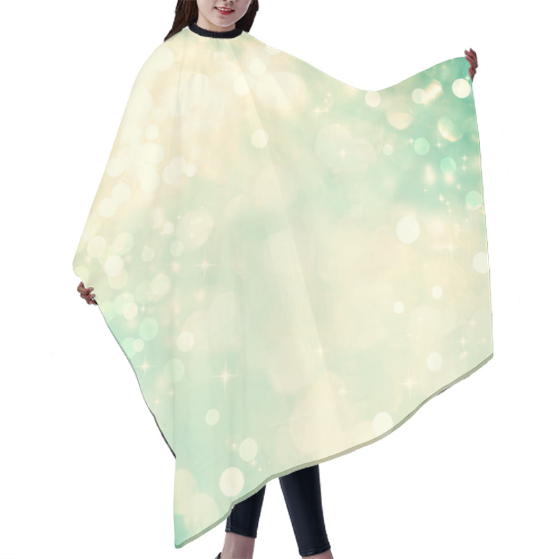 Personality  Teal abstract light background hair cutting cape
