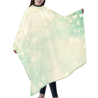 Personality  Teal Abstract Light Background Hair Cutting Cape